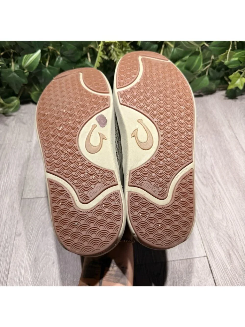 Olukai Lae‘ahi Mesh Slip On Shoes Mens Size 10.5 Green Beach Casual